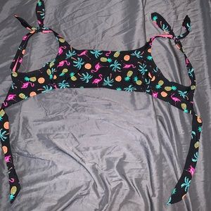 summer printed bikini top